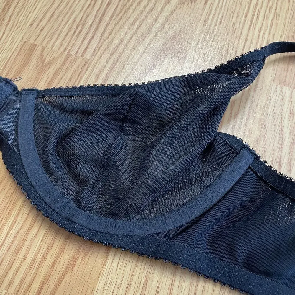 Savage X Fenty Flocked Logo Demi Bra, 34C
